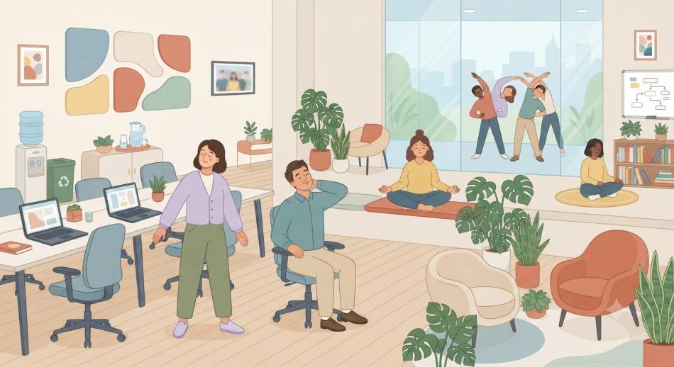 Ofis Yogası ve Mindfulness Egzersizleri: İş Yerinde Fiziksel ve Zihinsel İyi Oluşu Destekleyin